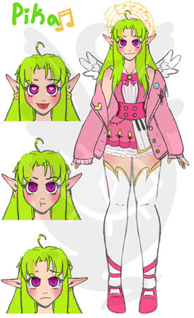 Pika Vtuber Design Pika Vtuber Design
